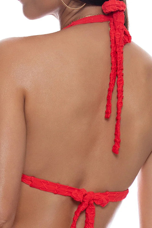 Luli Fama Lost At Sea Triangle Halter Top